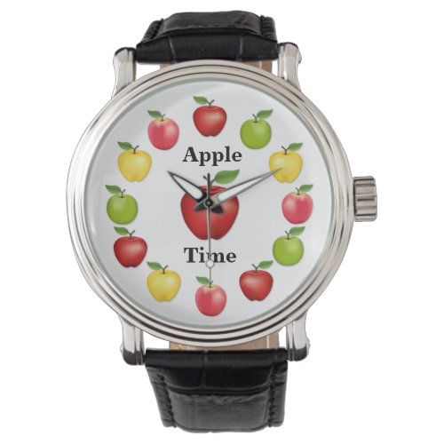 Apple Time Delicious Granny Smith Pink Variety  Watch