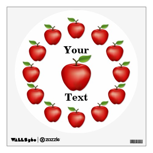 Apple Time Red Delicious Wall Sticker