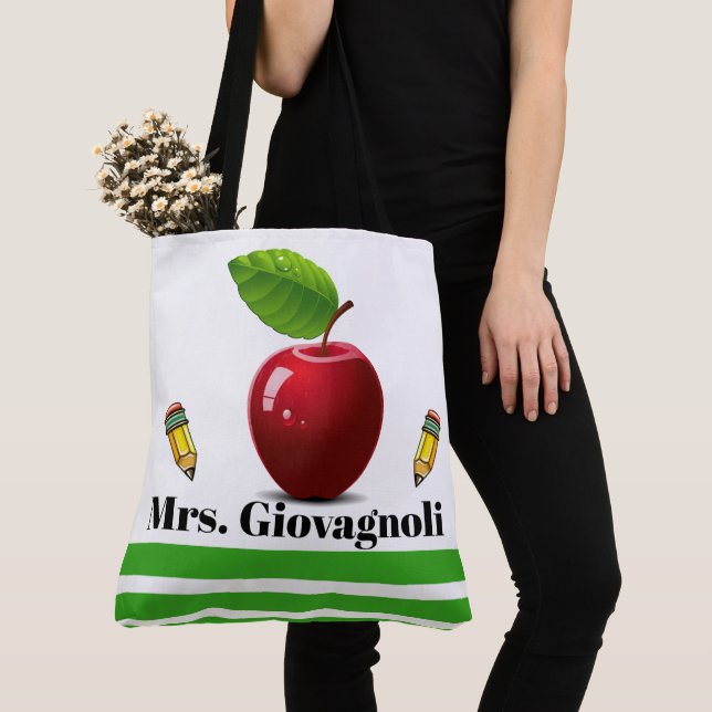 Apple Tote - See Back! Bag (Close Up)