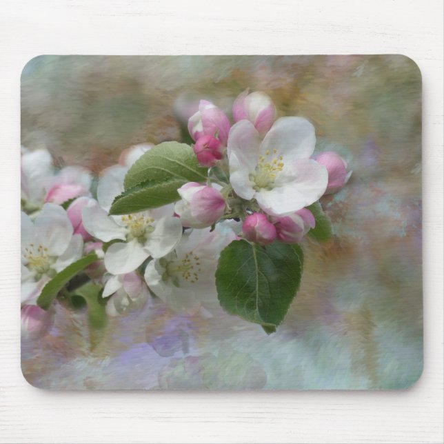 Apple Tree Blossoms Mouse Pad (Front)