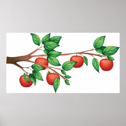 Apple Tree Branch Poster