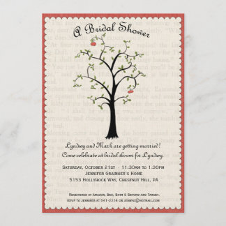 Apple Tree Bridal Shower Invitation