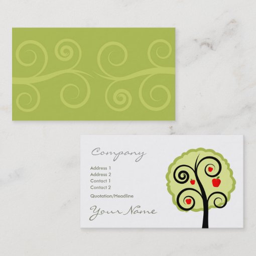 Apple Tree Business Card | Zazzle