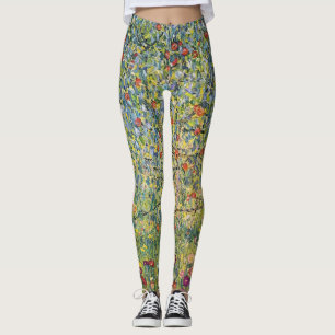 Apple Tree by Gustav Klimt, Vintage Art Nouveau Leggings