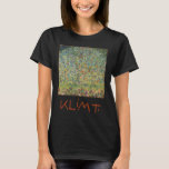 Apple Tree by Gustav Klimt, Vintage Art Nouveau T-Shirt<br><div class="desc">Apple Tree (1912) by Gustav Klimt is a vintage Victorian Era Symbolism fine art painting. A nature scene with an apple tree in an orchard on a farm with ripe fruit and apple blossoms. The floral garden is in full bloom with spring flowers. About the artist: Gustav Klimt (1862-1918) was...</div>