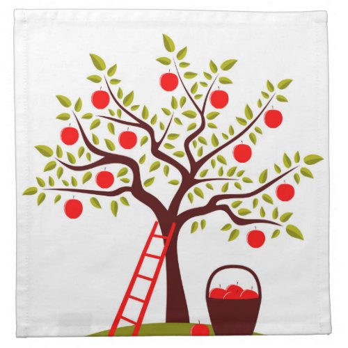 Apple Tree Cloth Napkin