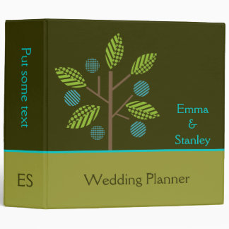 Apple tree fall wedding custom binder