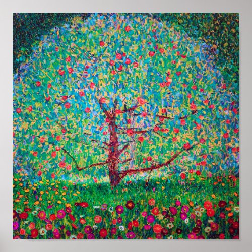 Apple Tree Gustav Klimt Poster