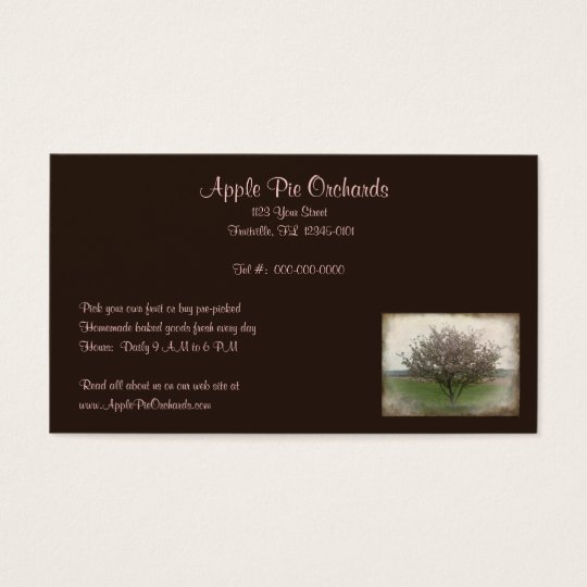 Apple Tree in Bloom Business Card