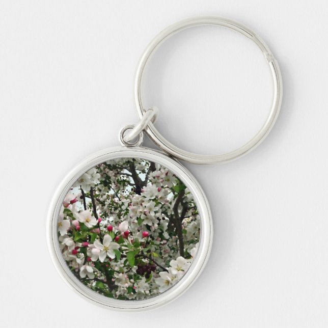 Apple Tree In Bloom Keychain (Front)
