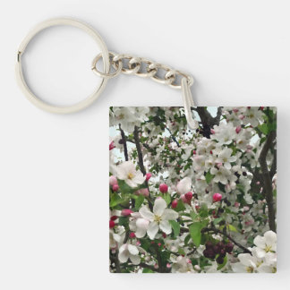 Apple Tree In Bloom Keychain
