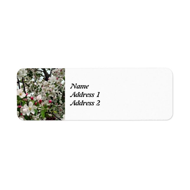 Apple Tree In Bloom Save the Date Label (Front)