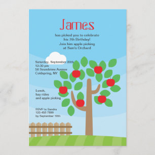 Apple Tree Invitation