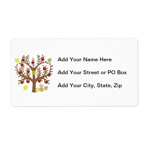 Apple Tree Label