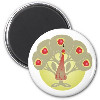 Apple Tree Or Face Or Peacock Magnet by asoldatenko at Zazzle