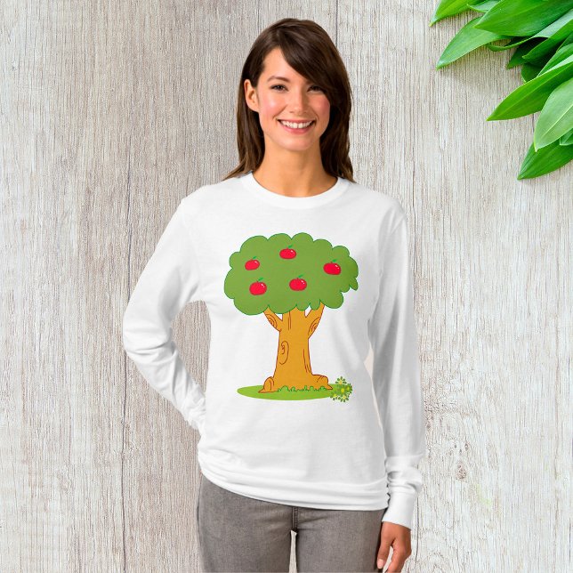 Apple Tree Whimsical Red Apples T-Shirt (Creator Uploaded)