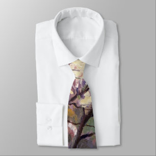 Apple Trees in Bloom Painting Neck Tie