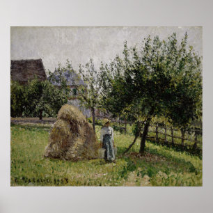 Apple Trees in Eragny Sunny Morning Poster