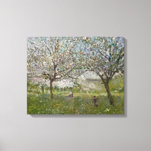Apple Trees in Flower Canvas Print