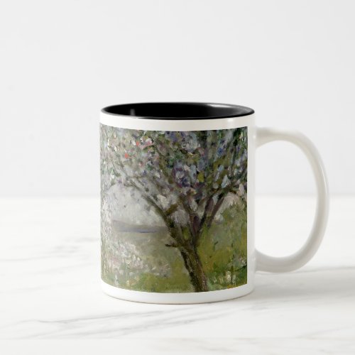 Apple Trees in Flower Two_Tone Coffee Mug