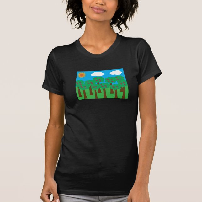 Apple Trees Womens T-Shirt (Front)