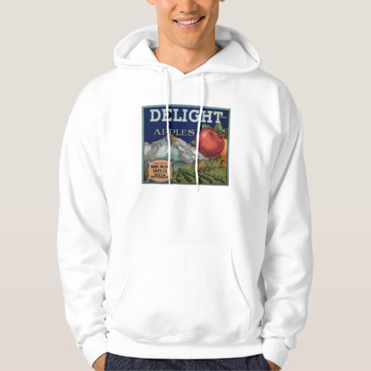 Apple Vintage Old Retro Crate Product Goods Labels Hoodie