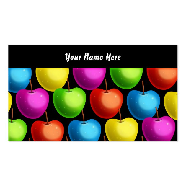 Apple Wallpaper, Your Name Here Business Card Template