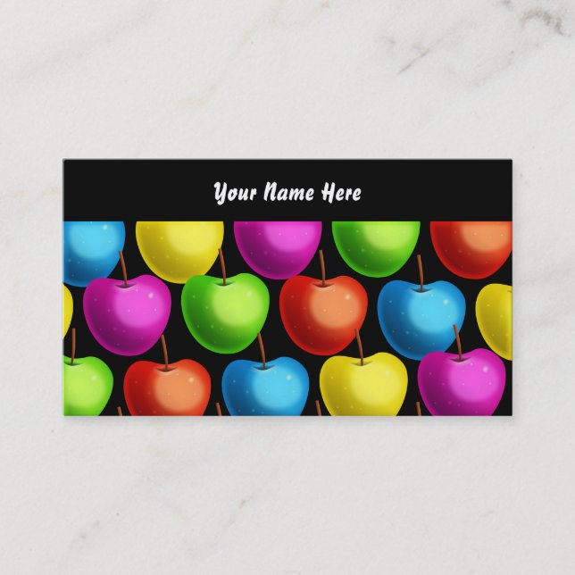 Apple Wallpaper, Your Name Here Business Card (Front)
