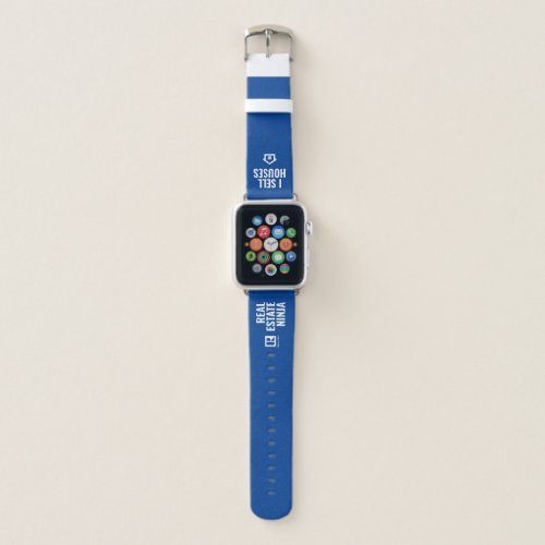 Apple Watch Band _ I Sell Houses  Ninja _ Blue