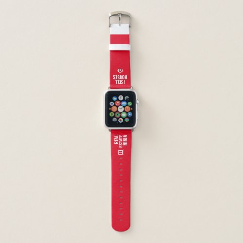 Apple Watch Band _ I Sell Houses  Ninja _ Red