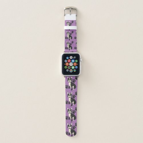 Apple Watch Band with Boston Terrier