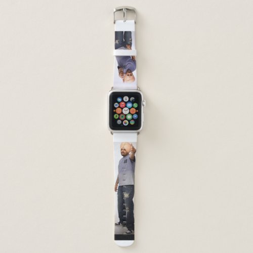Apple Watch Band With Sidhu Moose Wala Print