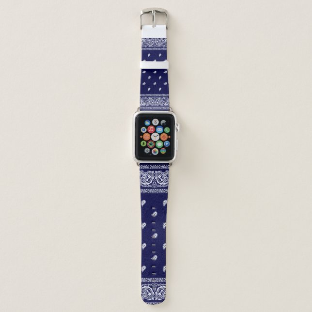 Apple Watch Bandana True Blue Band (Front)