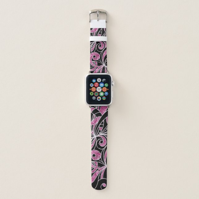 Apple Watch Bands Drawing Floral (Front)