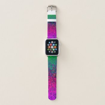Apple Watch Bands Glitter Dust Background by Medusa81 at Zazzle