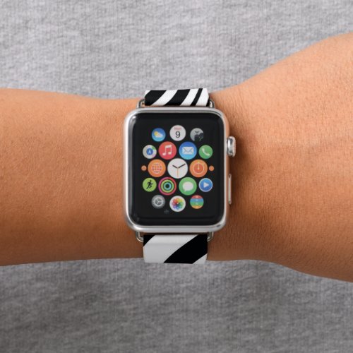 Apple Watch Bank  Balck  White Leopard  Apple Watch Band