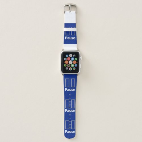 Apple Watch Bank Blue Pause  Apple Watch Band