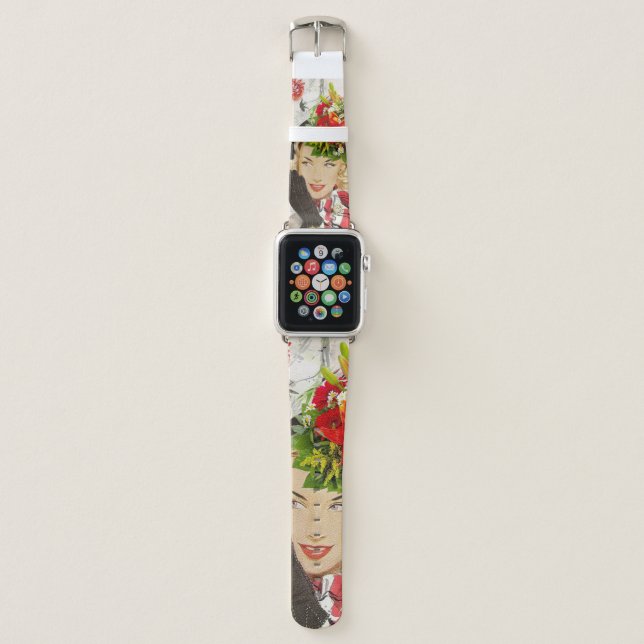 Apple Watch Bank Floral  Apple Watch Band (Front)