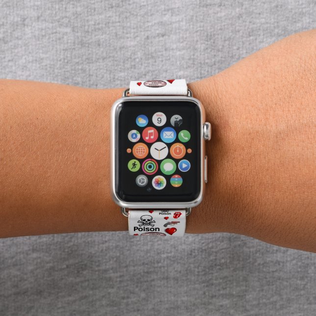 Apple Watch Bank Poison Skull Band (In Situ)