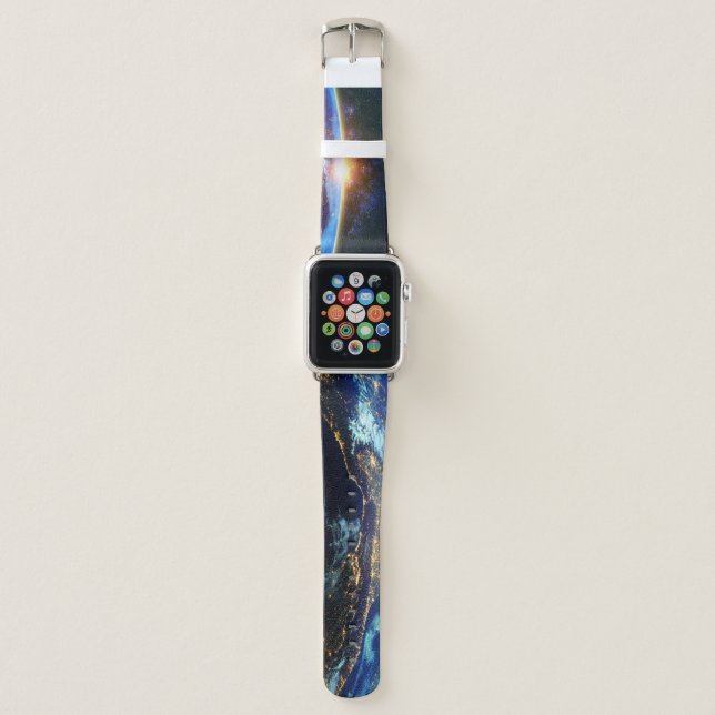 Apple Watch bracelet and galaxy nasa space Band (Front)