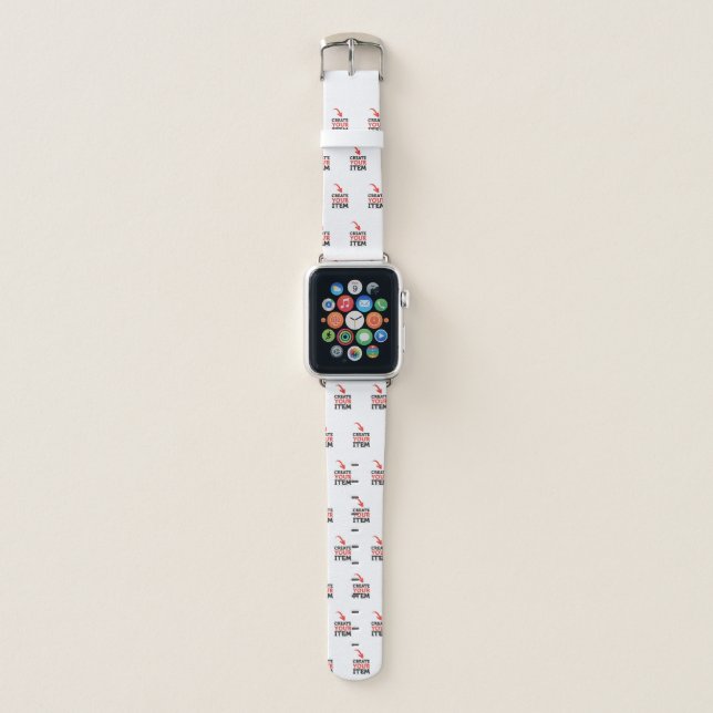 Apple Watch Leather Band Custom CREATE-YOUR-OWN (Front)