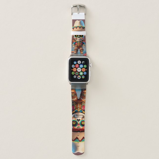 Apple Watch strap day of the dead (Front)