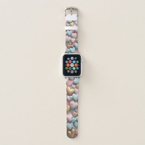 Apple watch strap with heart beats 