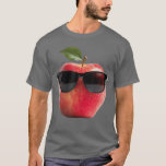Apple Wearing Sunglasses Funny Fruit Costume boy f T-Shirt