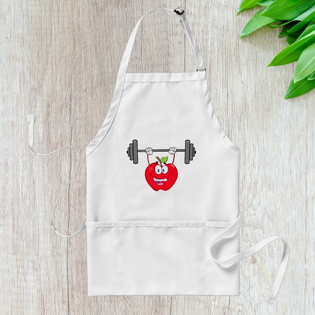 Apple Weightlifting Adult Apron (Creator Uploaded)