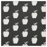 Apple White Pattern Fabric