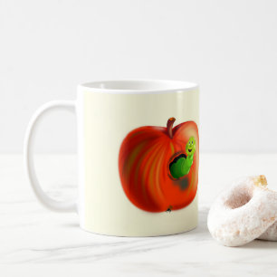 Apple with Worm Coffee Mug