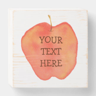 Apple Wooden Box Sign