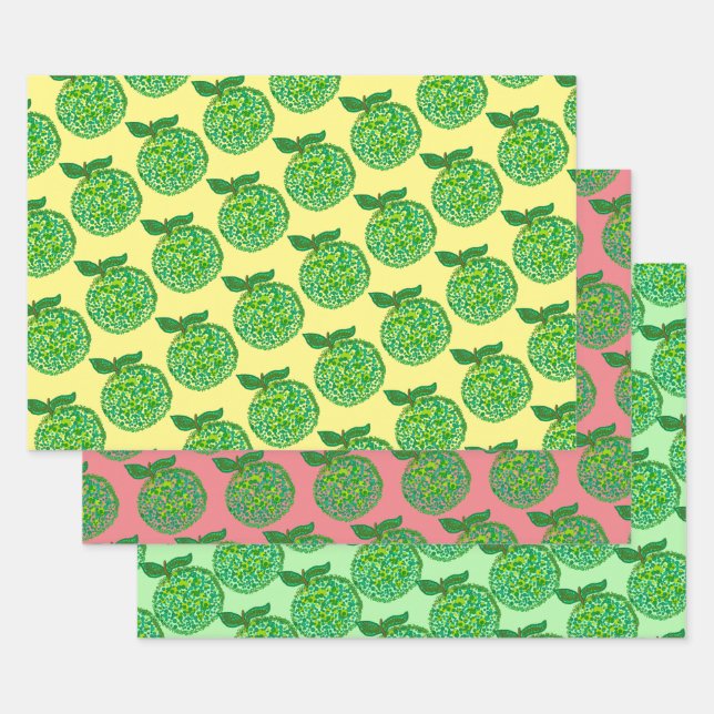 Apple wrapping paper (Set)