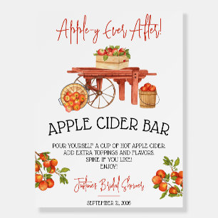 Apple-y Ever After! Bridal Shower Apple Cider Bar  Foam Board